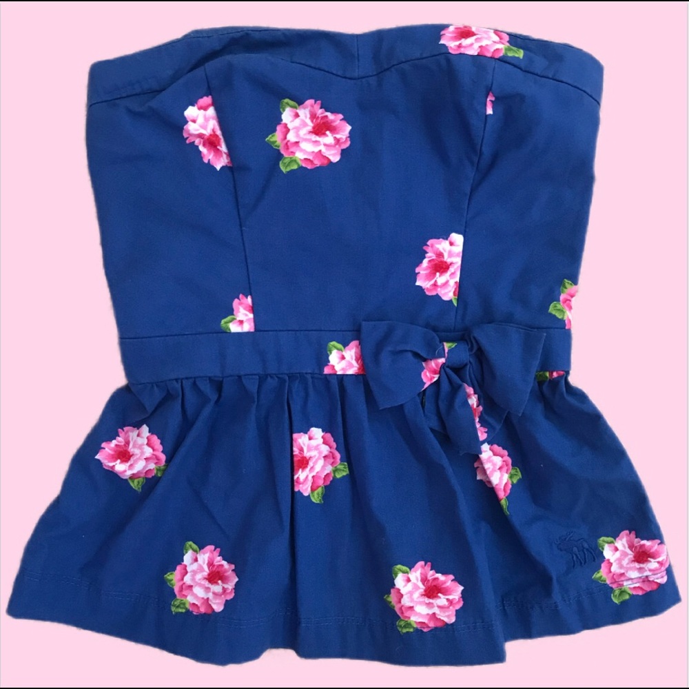 Abercrombie Strapless Floral Top